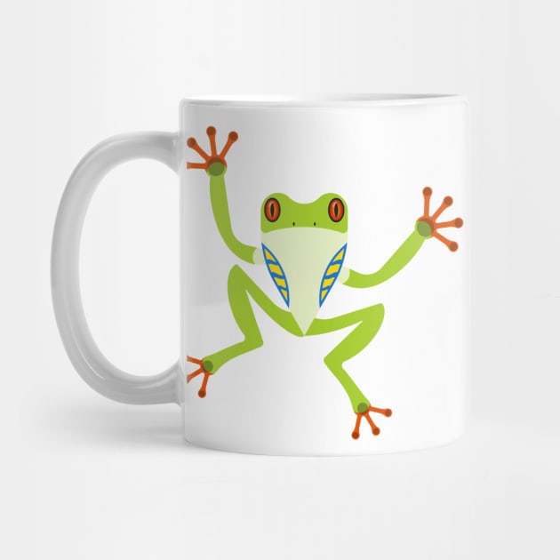 Red-eyed tree frog by Geramora Design